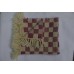 Hand woven baby blankets BBHW01 - #6 rhubarb & Cream  26" x 24" ( 66cm x 61cm) 